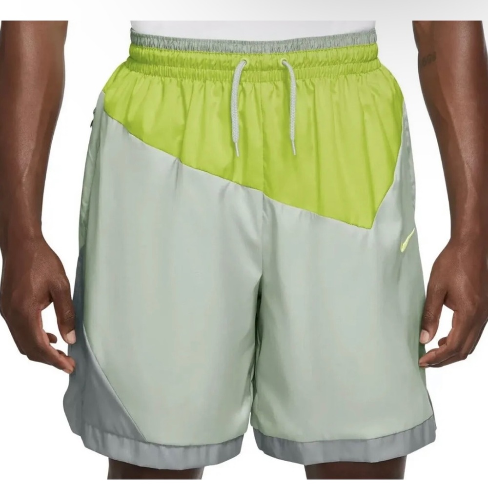 New Nike Mens 8" DNA Woven Basketball Shorts DH7559-321 Light Olive X-Large